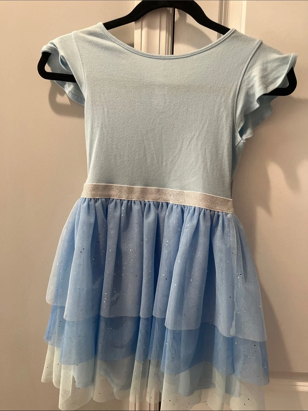 Disney Light Blue Elsa Sparkle Tulle Dress Dress - Picture 5 of 5